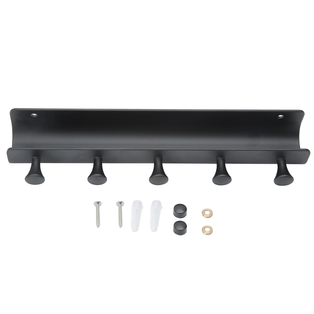 U-förmiger Wandhaken Fürs Badezimmer, 5 Aluminiumhaken Für Handtücher Und Kleidung, Wandhalterung.