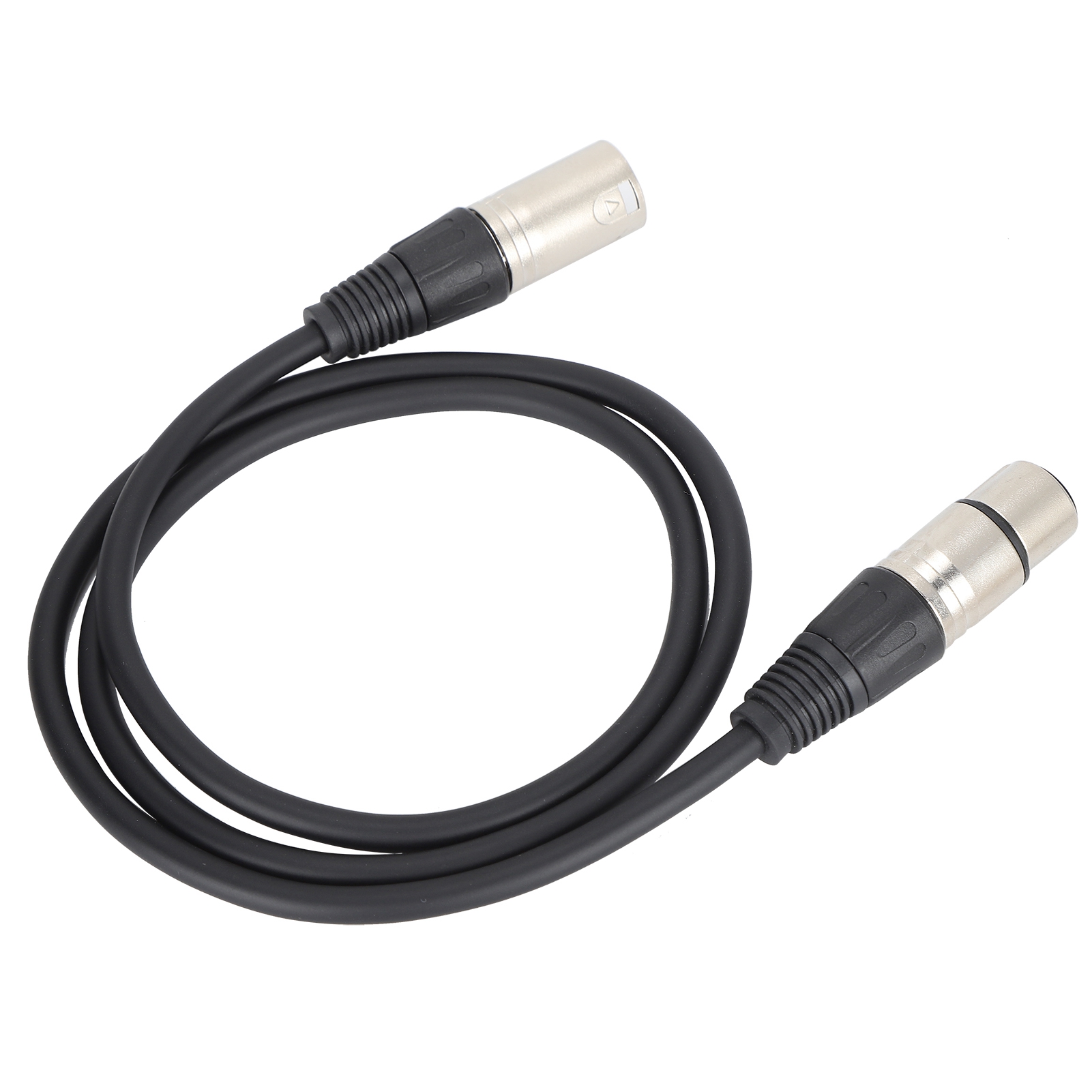 M Langes Xlr-mikrofonkabel (stecker Auf Buchse), Symmetrisches Audiokabel Für Studioaufnahmen Und Live-beschallung, Schwarz