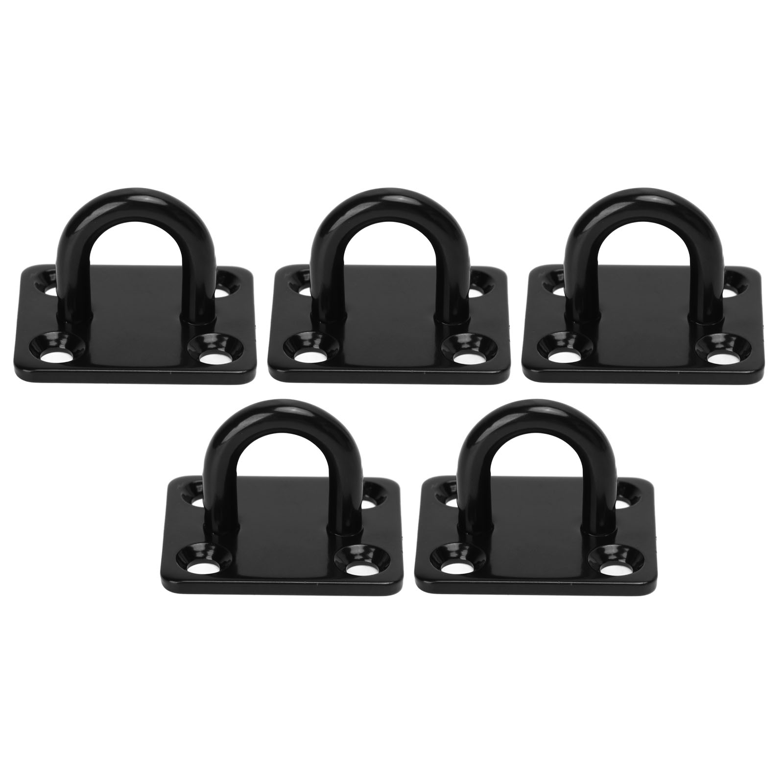 Verstärkte Edelstahl-deckenhaken, Hochbelastbar, Türmontage, 8 Mm Schwarze Ösenringe