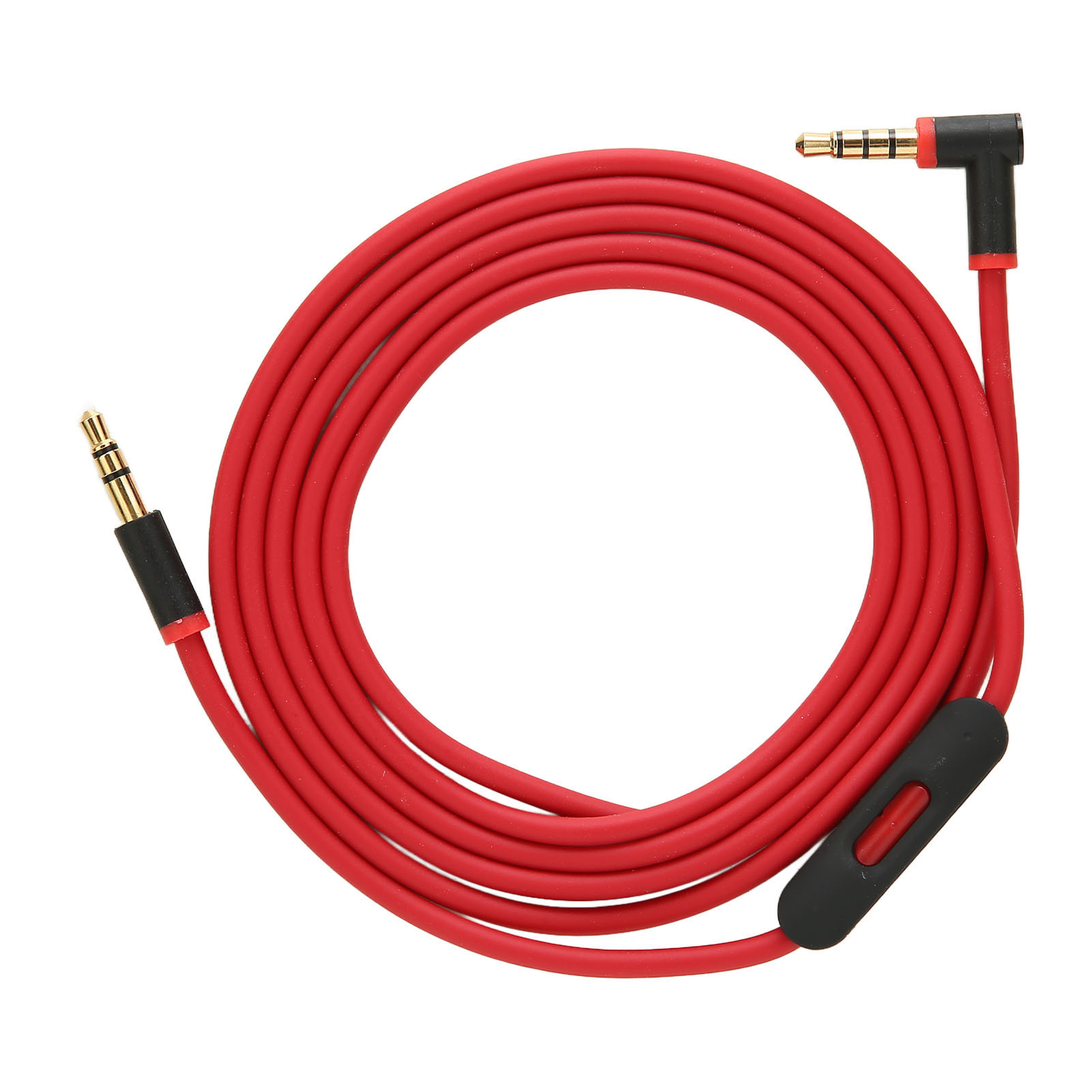 Ersatz-audiokabel Mit Integriertem Mikrofon Und Kopfhörer-spursteuerung (schwarz/rot)