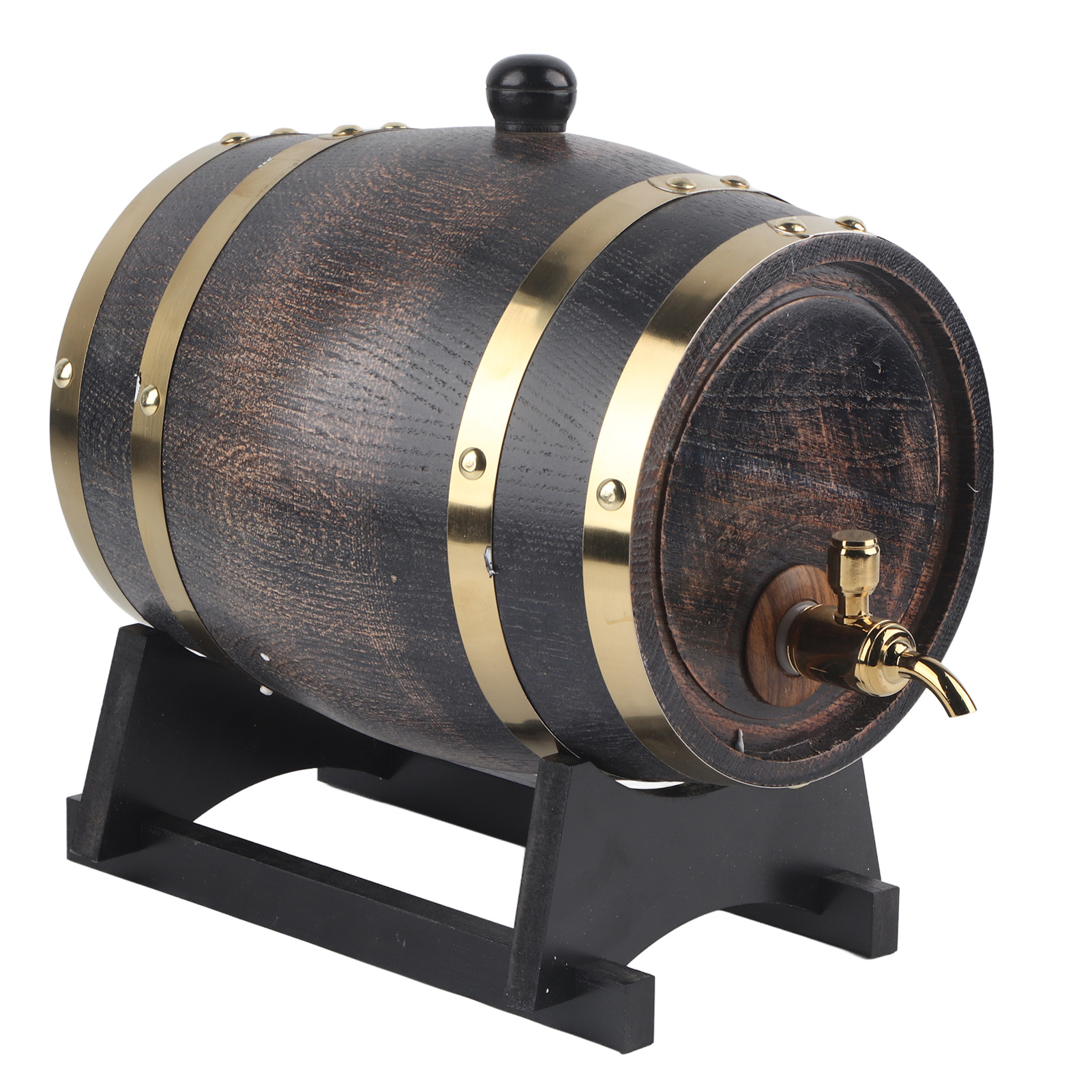 3-liter-weinkühler Im Retro-stil Mit Streifenmuster Und Zapfhahn Zur Reifung Von Brandy Und Whisky