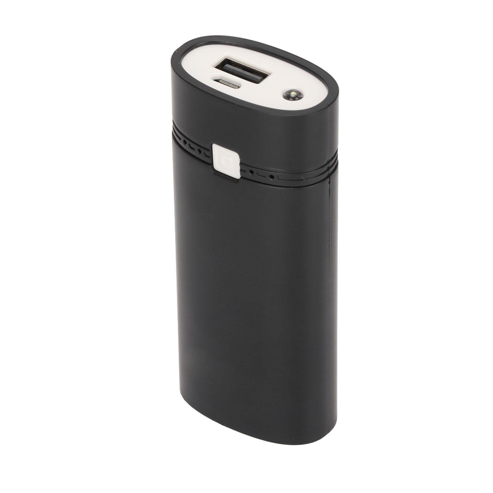 Universelles Diy-powerbank-gehäuse Mit 2x18650-ladegeräten Für Smartphones – Schwarz
