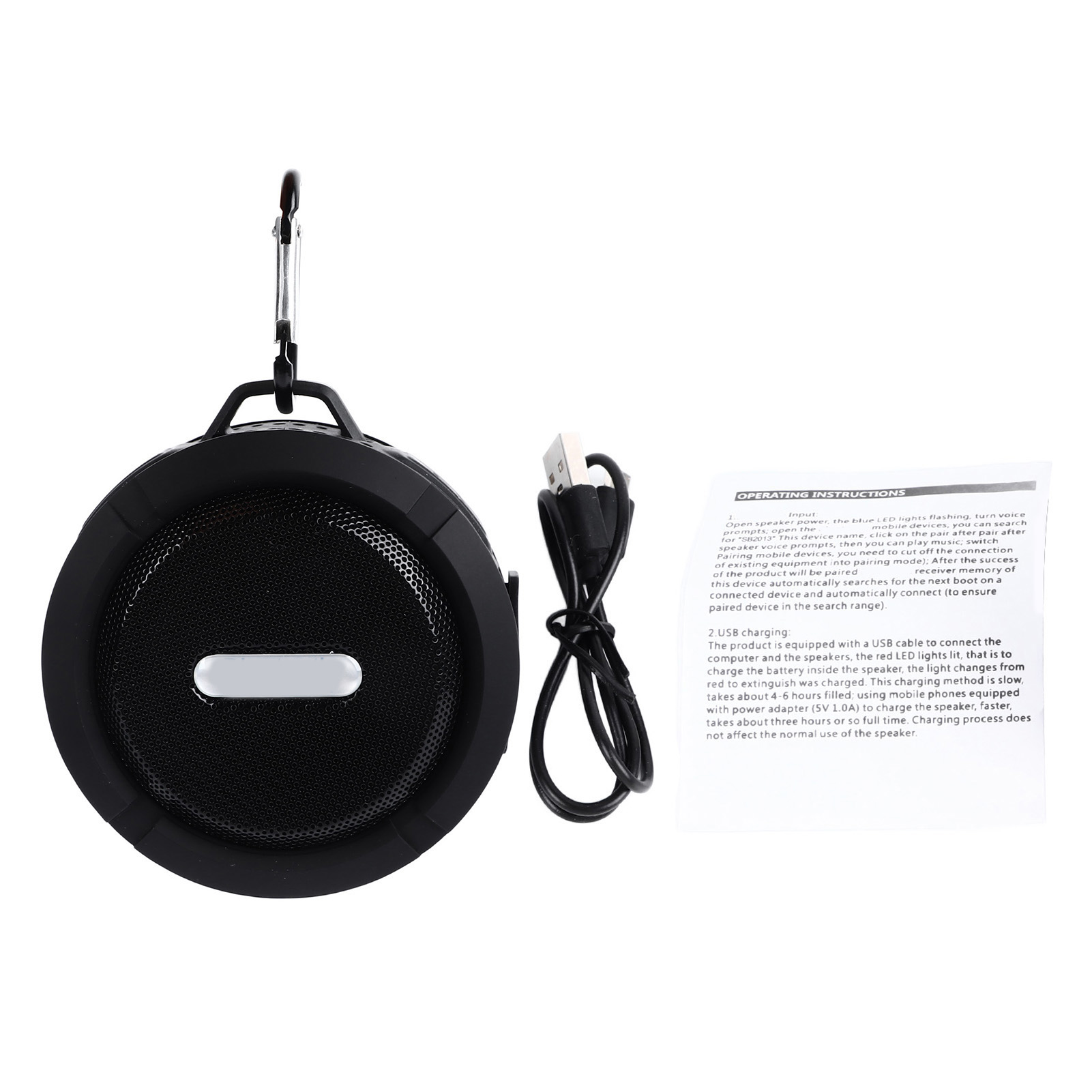 Mini-bluetooth-lautsprecher, Tragbar, Ipx7 Wasserdicht, Kompakter Lautsprecher Für Outdoor-aktivitäten, Auto Und Partys, Schwarz
