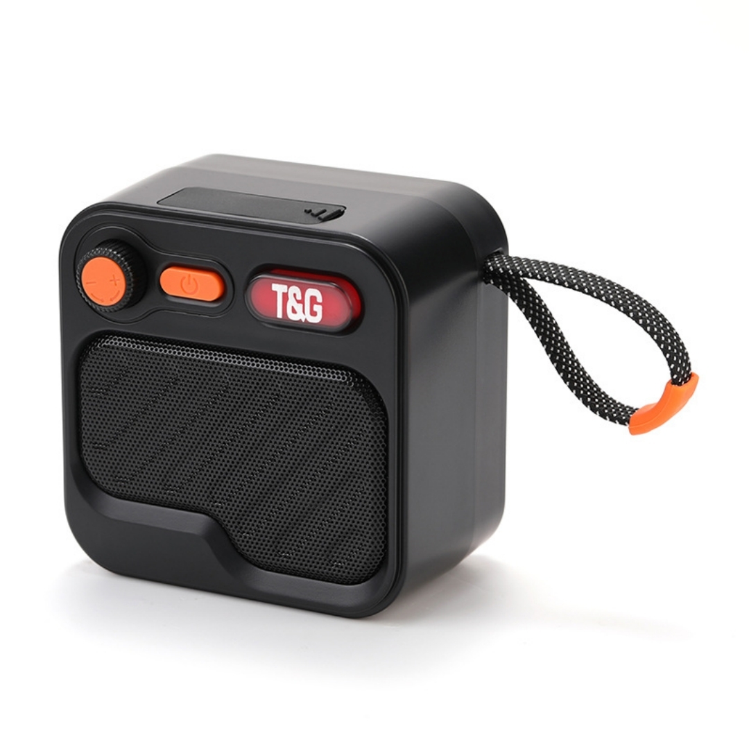 Mini-bluetooth-lautsprecher, Tragbar, Kabellos, Für Zuhause Und Unterwegs, Mit Handschlaufe, Tg701 V5.3 Tws Schwarz