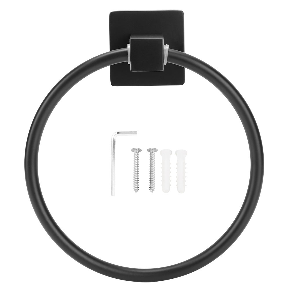 Stabiler, Wandmontierter Handtuchring, Runder Badezimmerhandtuchhalter, Langlebiges Montagezubehör