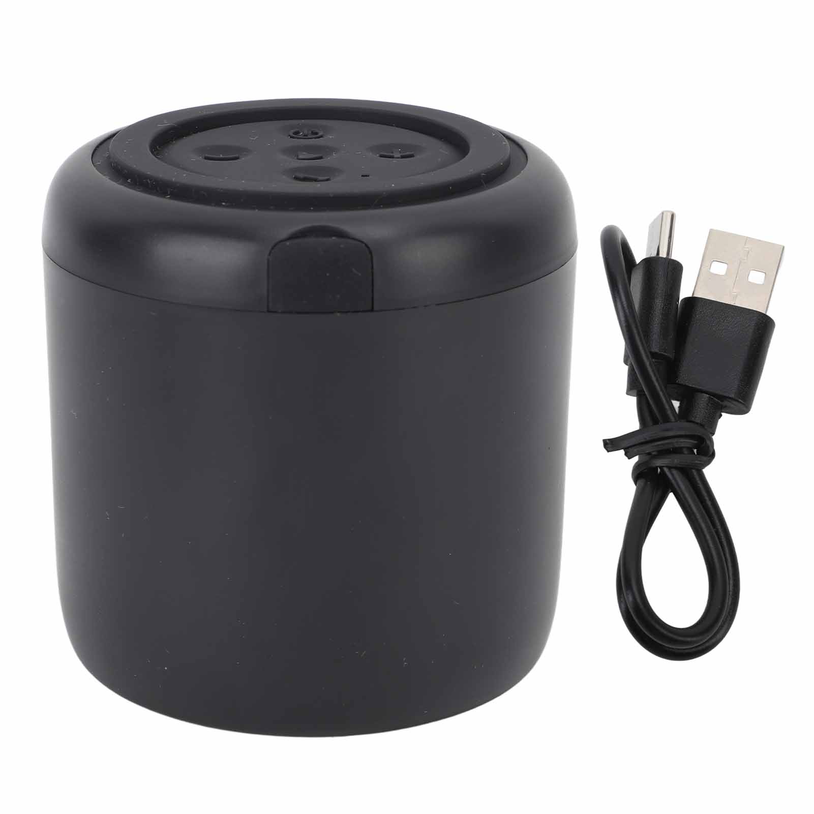 Tragbarer Bluetooth-lautsprecher Mit Ki-sprachsteuerung, Subwoofer Und Beleuchtung Für Outdoor-partys – Schwarz