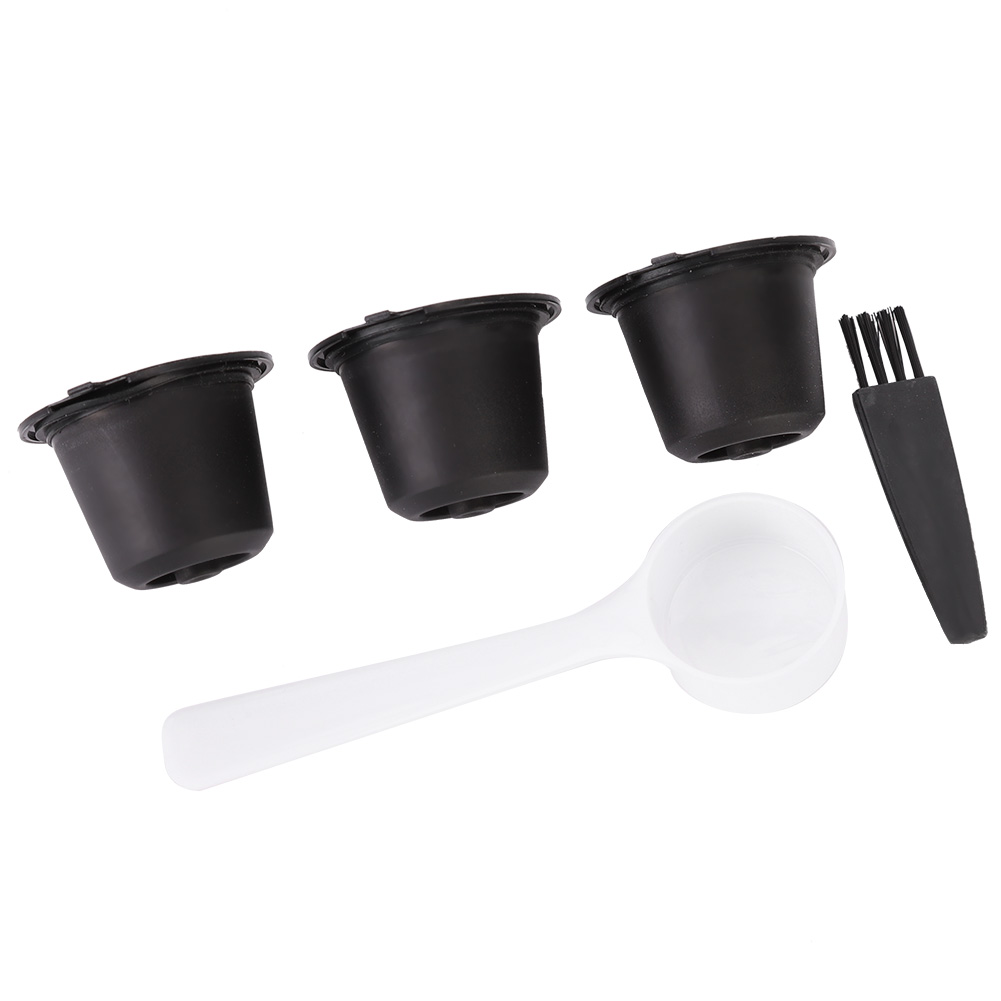 Wiederverwendbare, Nachfüllbare Kaffeefilterkapseln, Kompatibel Mit Nespresso (schwarz)