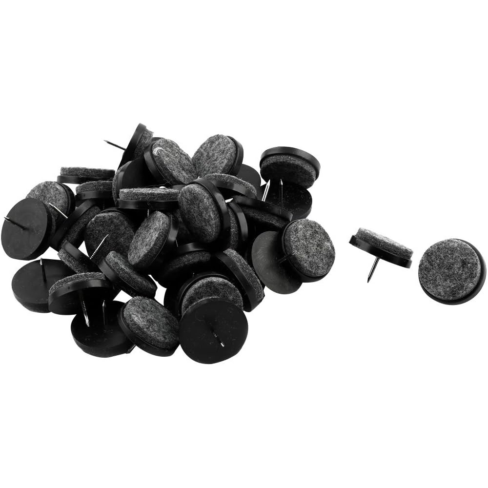 24-teiliges Stuhlbein-schutzset - Graue Filzgleiter Für Möbel - Schutz Für Holzböden (22 Mm)