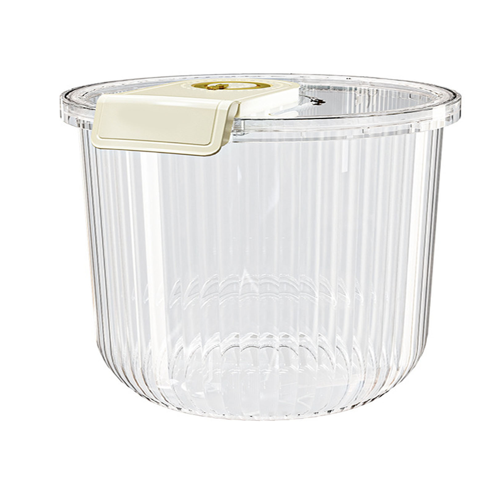 Transparenter Reisbehälter 7,5 Kg – Luftdichte Aufbewahrungsbox Für Trockenlebensmittel, Mehl, Getreide – 27,5 X 21,5 X 20 Cm