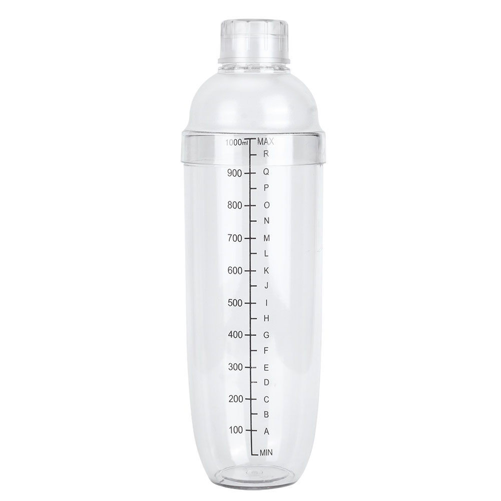 Cocktailshaker Mit Waage (1000 Ml), Milchkännchen Und Kunststoffglas Für Saft Und Wein – Ideal Für Hausbars Oder Gewerbliche Bars