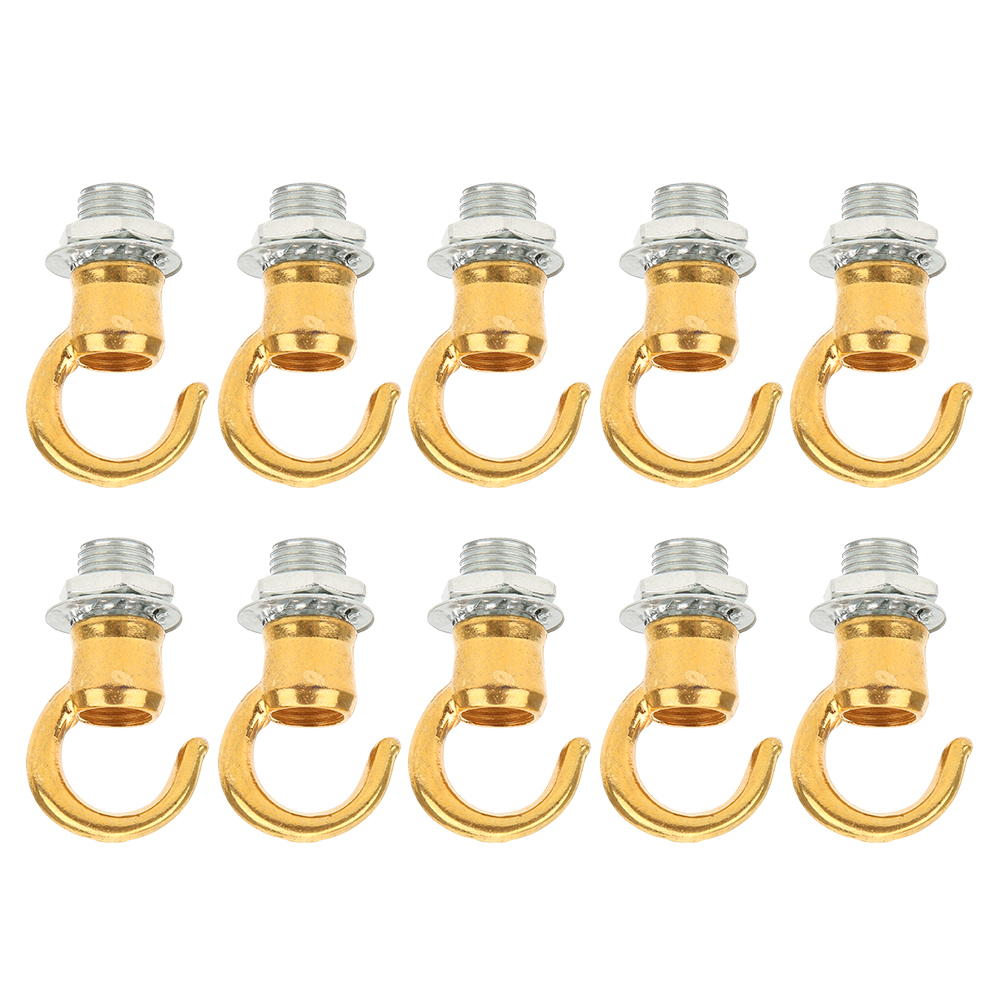 10 Stück Aufhängeringe Aus Zinklegierung Für Kronleuchter Und Laternen – Goldfarbenes Diy-dekorationszubehör (elektrophorese)