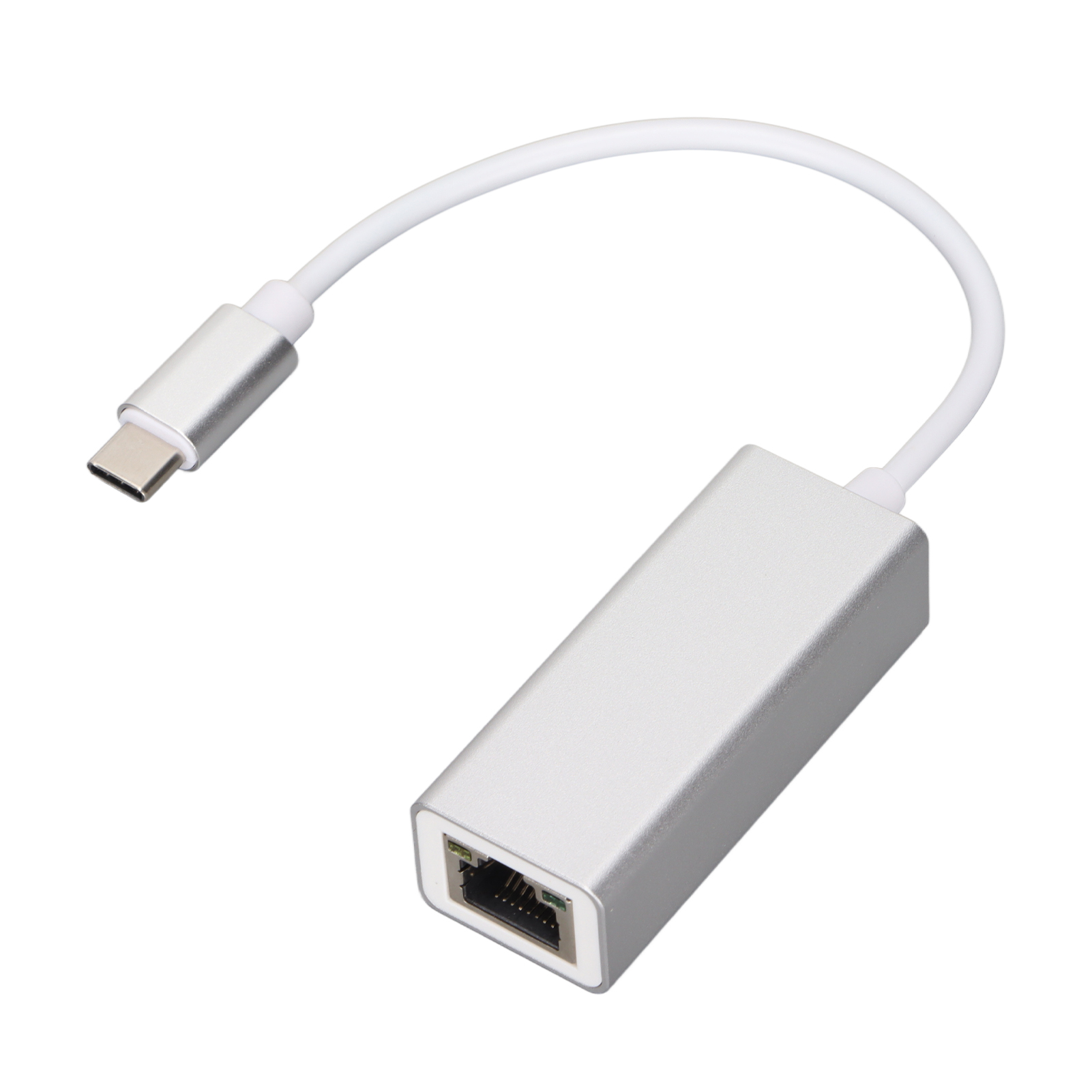 Silberner Usb-c-zu-rj45-ethernet-adapter, Stabile Übertragung Für Macbook Pro, Galaxy S9/s8/note 10, Kompatibel Mit Laptops