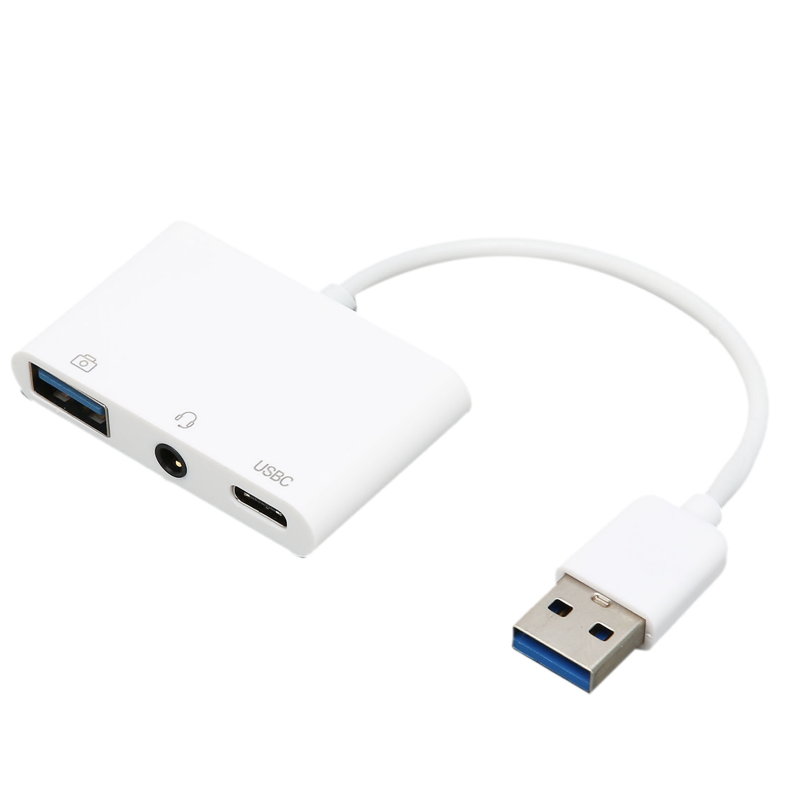 3-in-1 Usb 3.0 Auf 3,5-mm-klinkenstecker/klinkenbuchse Kopfhöreradapter Mit Multifunktionaler Ladefunktion