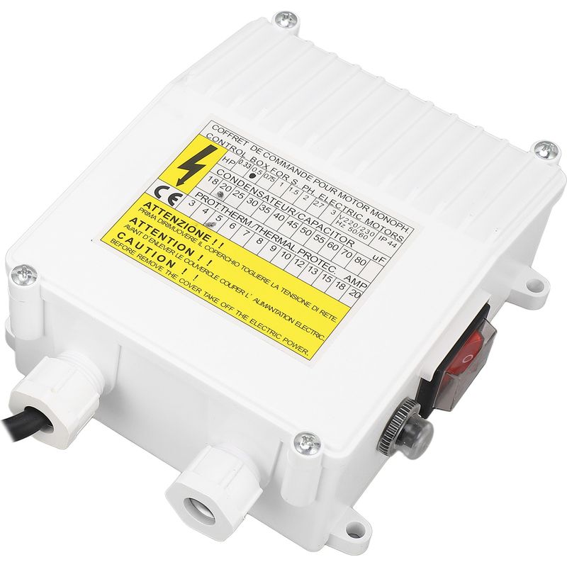 Boîtier De Commande Pour Pompe Submersible 370w Mit Thermischem Schutz Und Externem Unterbrecher, Für Den Häuslichen Und Industriellen Gebrauch, Preis Ue 220v