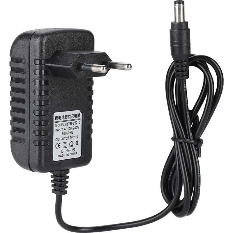 25,2 V 1 A Schnellladegerät Für Lithium-ionen-akkus, Mehrstufiger Schutz, 100–240 V Eingang, Eu-stecker