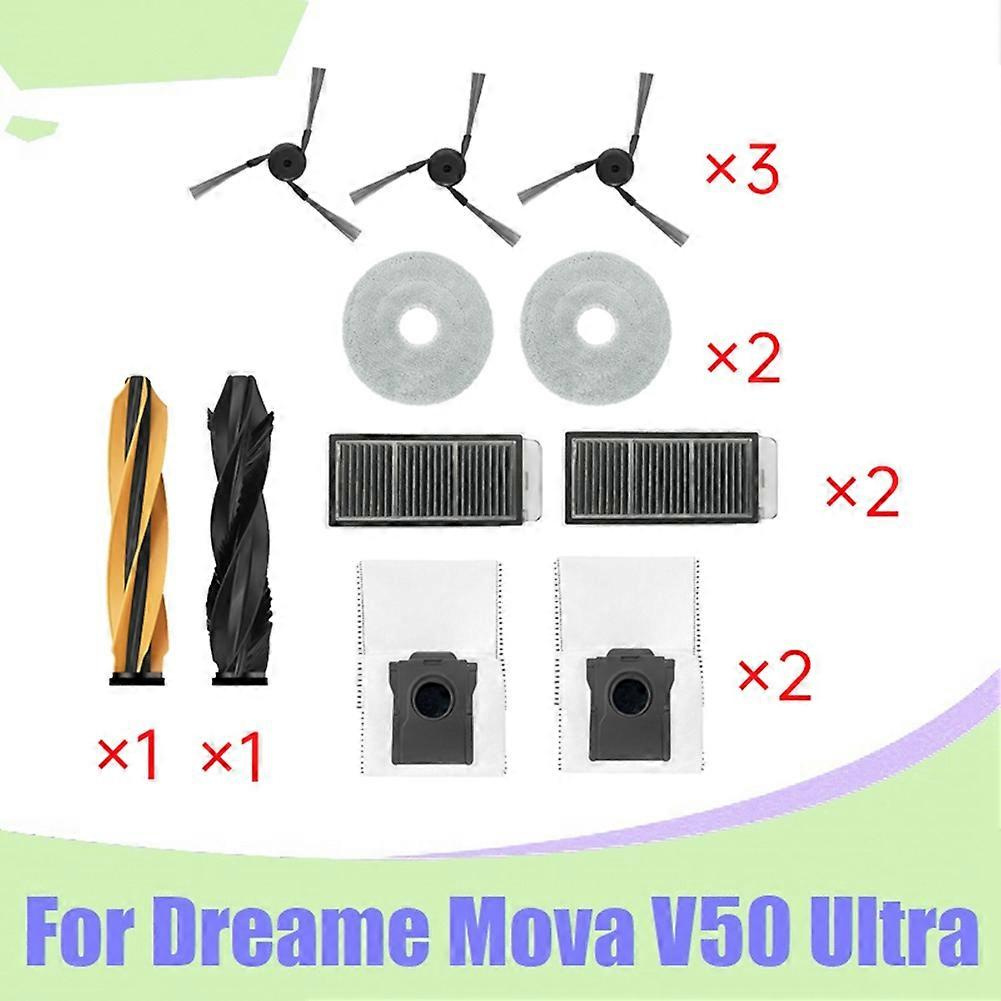 Ersatzteile Für Den Dreame Mova V50 Ultra Staubsauger: Seitenbürste, Hepa-filter, Reinigungstuch Und Staubbeutel