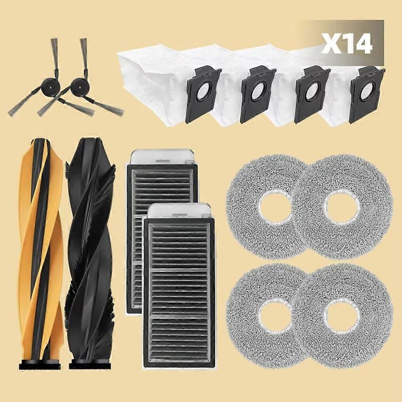 Ersatzteile Für Dreame L40s Pro Ultra / Dreame X50 Ultra / L50 Pro Ultra: Hauptbürste, Filter, Reinigungstuch, Staubbeutel, Zubehör A