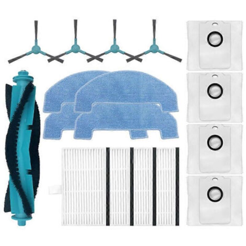 Ersatzteile Für Cecotec Conga 2499 Ultra Home Titanium Smartgyro R80: Hauptbürste, Filter, Tuch Und Staubbeutel.