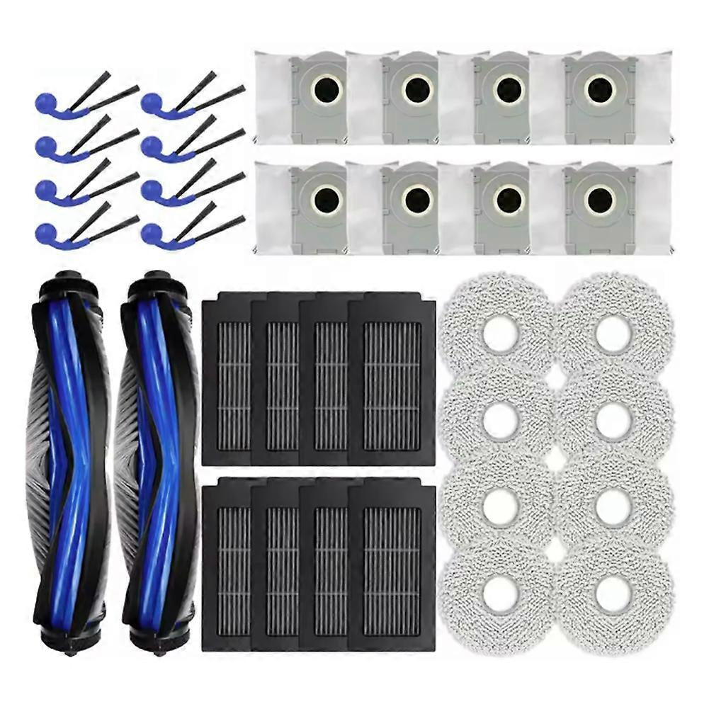 Set Mit 34 Ersatzteilen Für Den Ecovacs Deebot T30c Omni / T30c Pro Omni Staubsauger: Bürste, Filter, Staubbeutel Und Reinigungstuch.