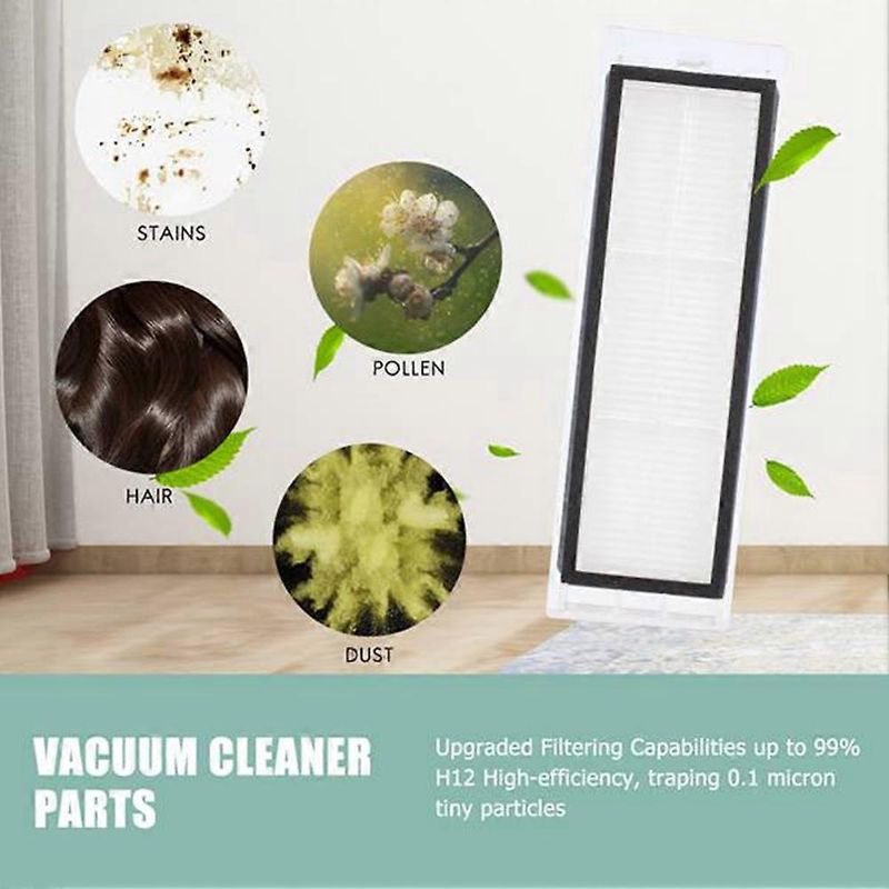 15-teiliges Set Für Xiaomi Mi Robot Vacuum Mop 2c Stytj03zhm: Hauptbürste, Filter Und Reinigungstuch.