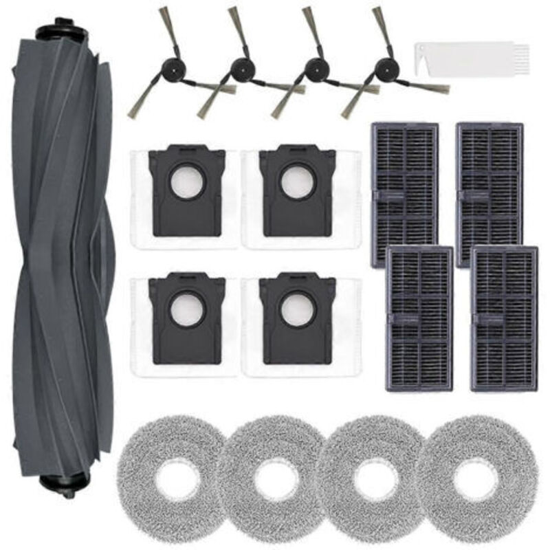 Zubehörset Für Die Staubsauger Dreame X40 Ultra Und L40 Ultra: Hauptseitenbürste, Hepa-filter Und Reinigungstuch.