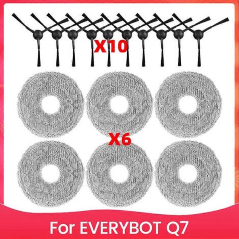 Ersatzteile Für Den Everybot Q7 Staubsauger: Reinigungstuch, Seitenbürste Usw.