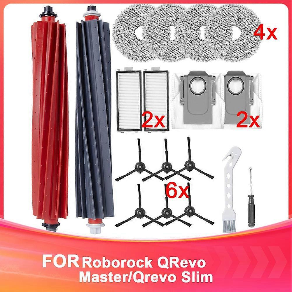 Zubehörset Für Den Roborock Qrevo Master/qrevo Slim Saugroboter: Hauptrotationsbürste, Seitenbürste