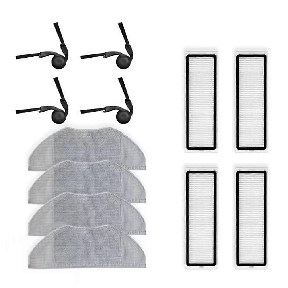 12-teiliges Set Für Den Xiaomi S40 / Ov81 Saugroboter: Seitenbürste, Filter Und Reinigungstuch.