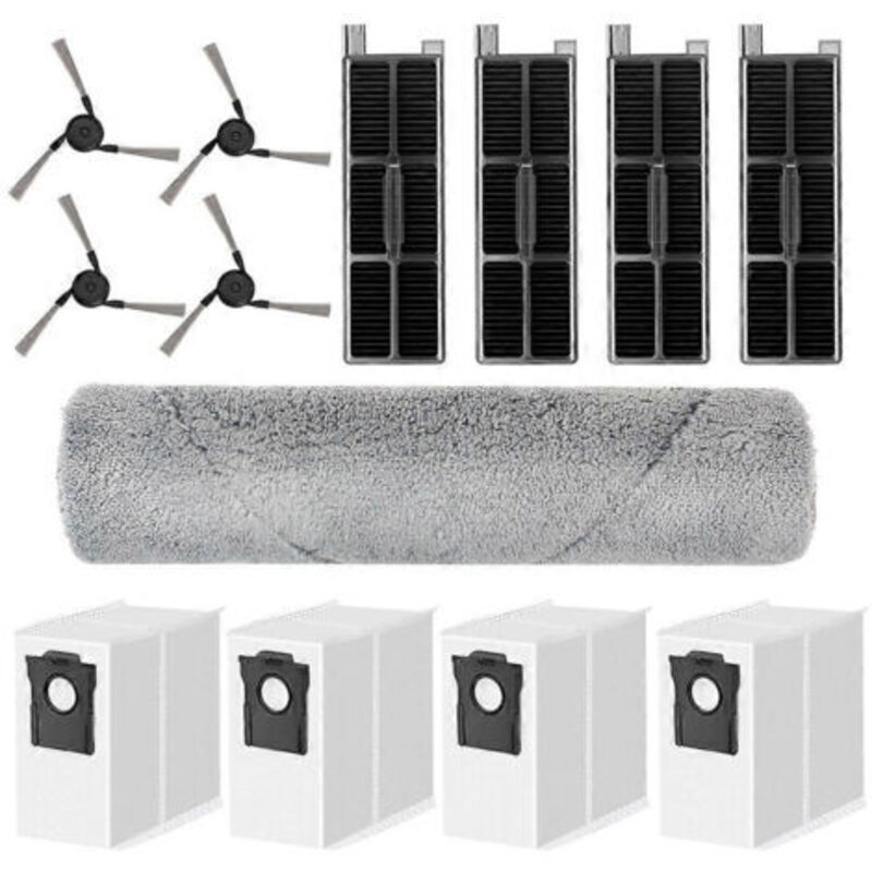 Ersatzteilsets Für Mova Z50 Ultra/z5/z5 Pro Ultra Saugroboter: Walzenreinigungstuch, Seitenbürste, Filter Und Staubbeutel.