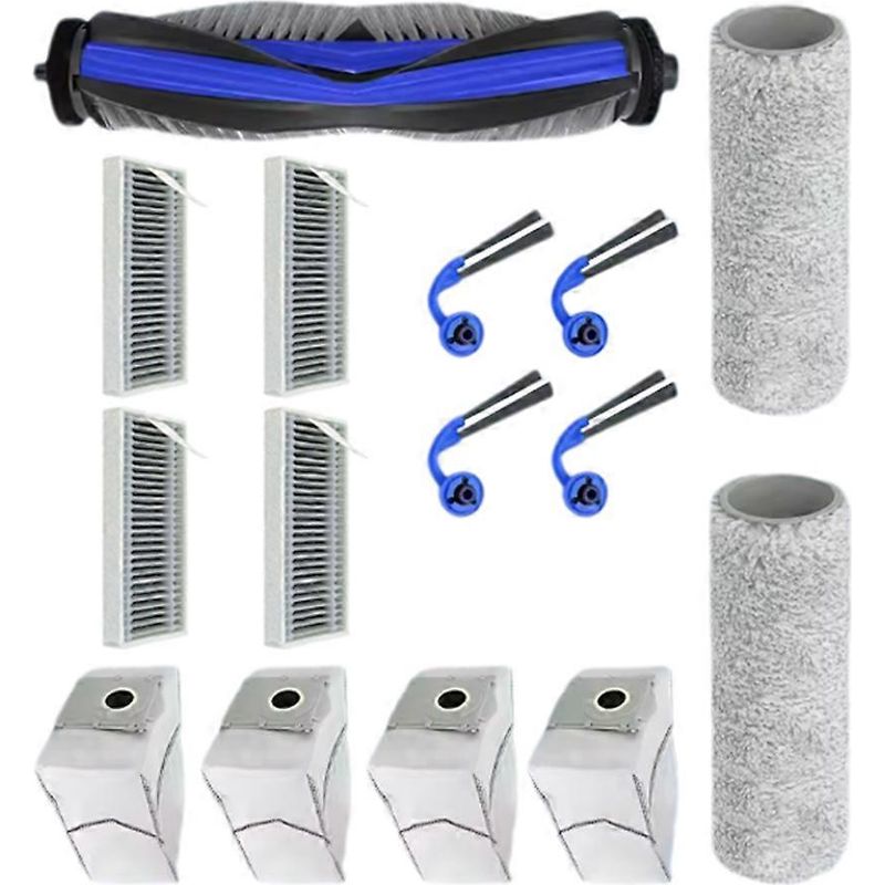 15 Ersatzteile Für Den Ecovacs Deebot X9 Pro Omni/x9 Pro Staubsauger: Hauptbürste, Hepa-filter, Reinigungstuch Und Staubbeutel.