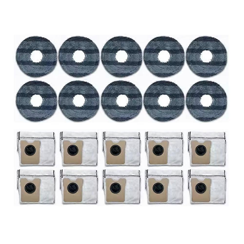 Set Mit 20 Staubbeuteln Und Reinigungstüchern Für Den Eufy Omni C20 Staubsauger – Ersatzteile Inklusive: Staubbeutel Und Reinigungstuch