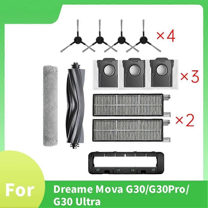12-teiliges Set Für Den Dreame Mova G30/g30 Pro/g30 Ultra Staubsauger: Bürste, Hepa-filter, Staubbeutel Und Reinigungstuch.