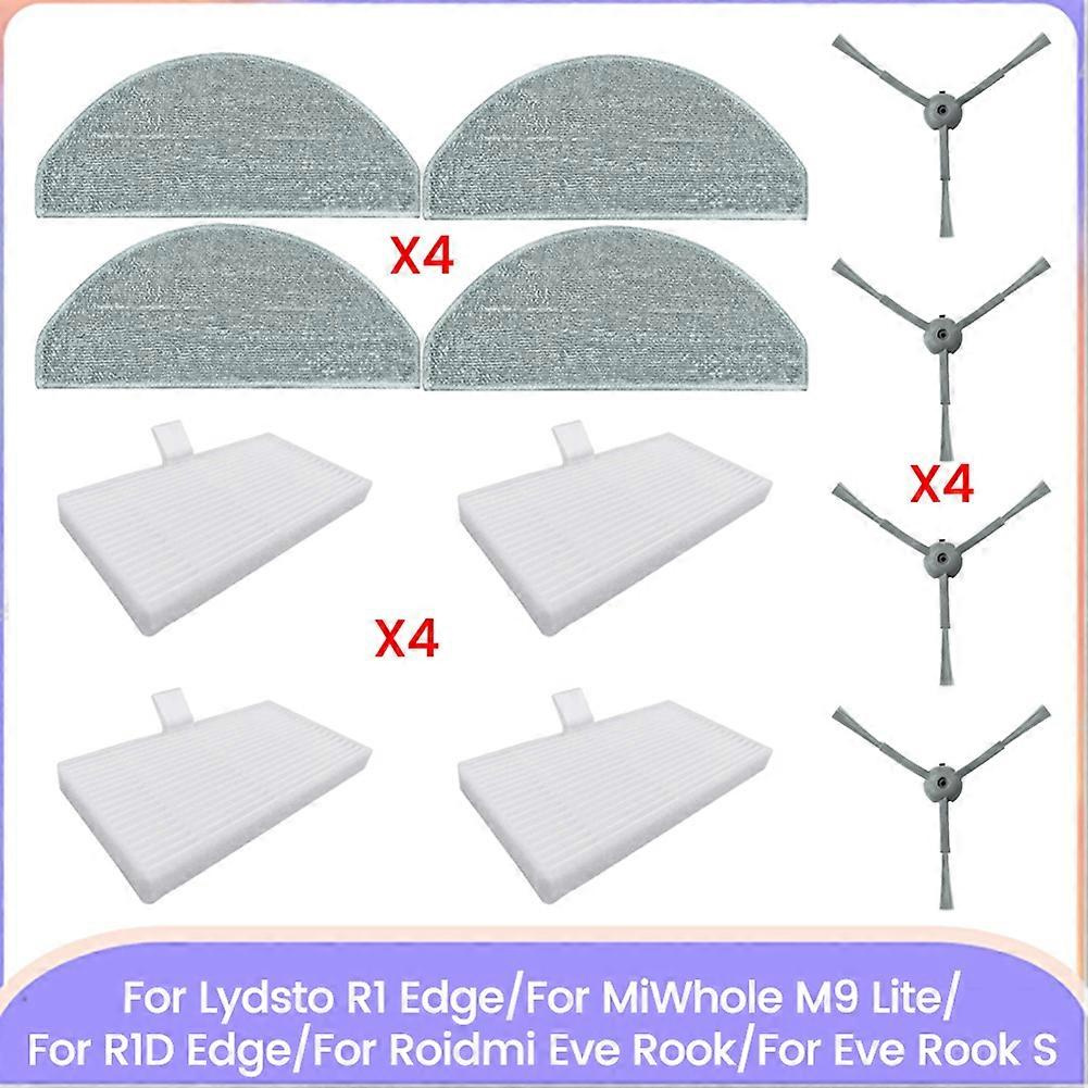 Ersatzteile Für Lydsto R1 Edge/miwhole M9 Lite/r1d Edge/roidmi Eve Rook/eve Rook S: Bürste, Tuch, Hepa-filter