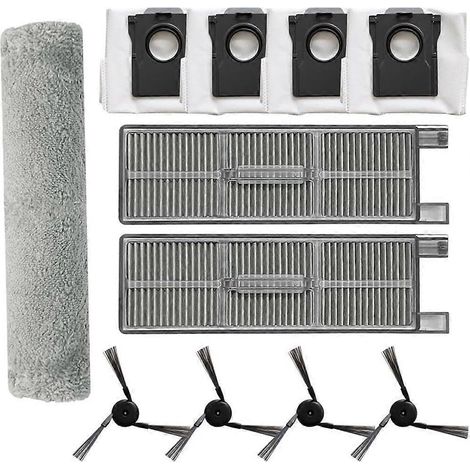 11 Ersatzteile Für Den Mova Z50 Ultra/z5 Pro/z5 Staubsauger: Reinigungstuch, Seitenbürste, Filter Und Staubbeutel.