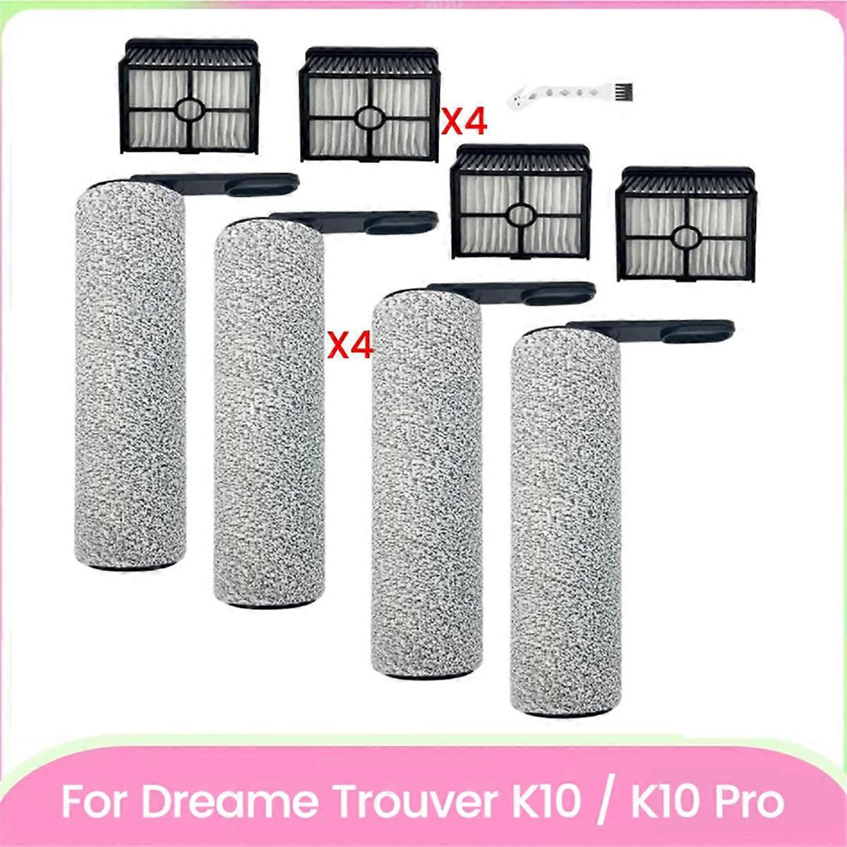 Set Mit 9 Bürsten, Walzen Und Hepa-filtern Für Den Kabellosen Nass- Und Trockensauger Dreame Find K10 / K10 Pro C
