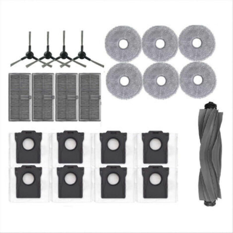 23-teiliges Set Für Den Staubsauger L10s Pro Ultra Heat: Ersatzteile, Hauptseitenbürste, Hepa-filter, Reinigungstuch, Staubbeutel.
