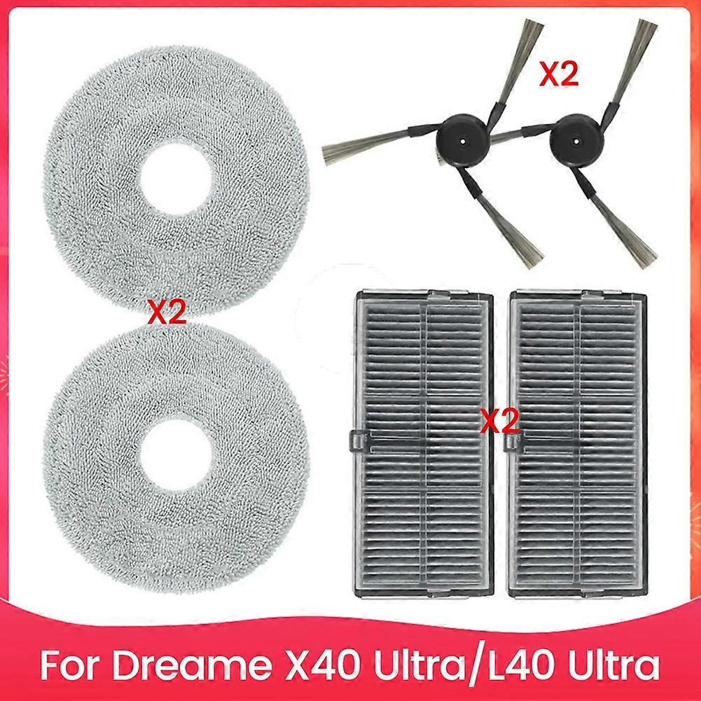 Zubehör Für Den Dreame X40 Ultra/l40 Ultra Saugroboter: Seitenbürste, Hepa-filter Und Reinigungstuch