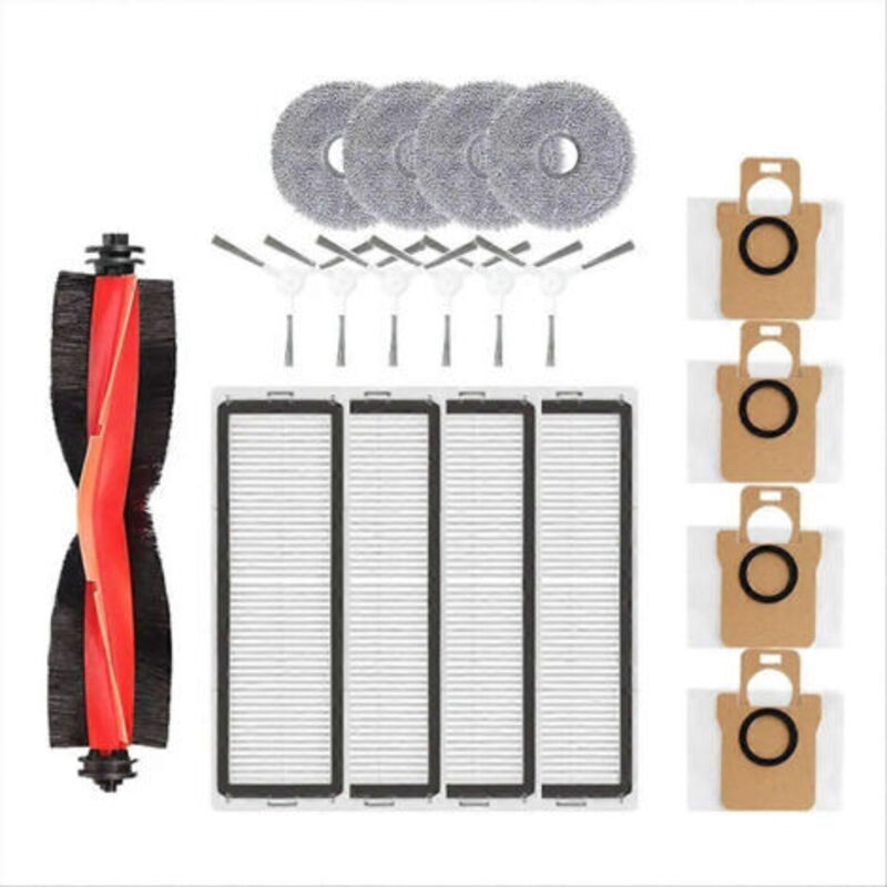Zubehör Für Den Saugroboter X20+ / X20 Plus: Hauptwalze, Seitenbürste, Reinigungstuch, Staubbeutel