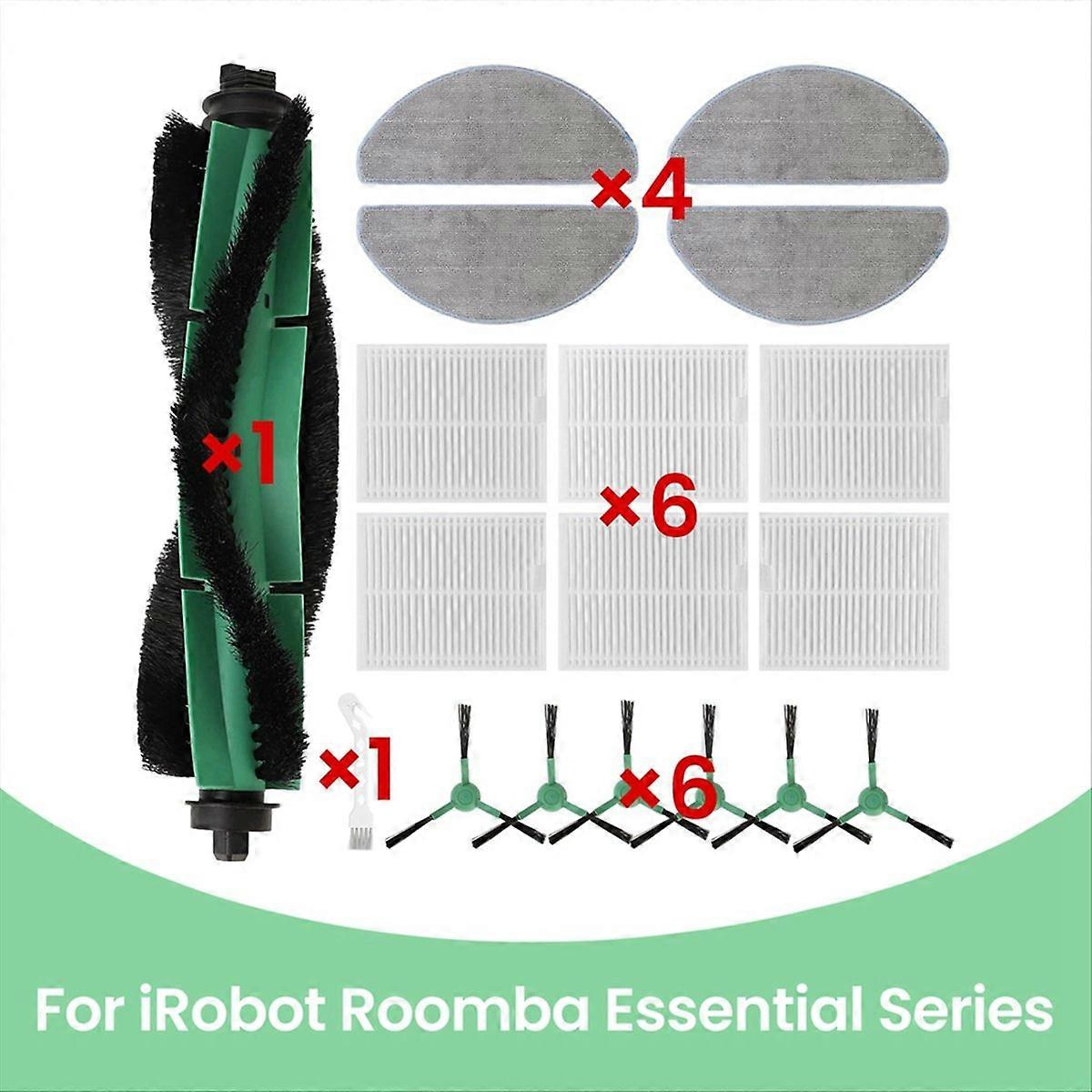 18-teiliges Set, Ersatzteile: Hauptbürste, Seitenbürste, Filter, Reinigungstuch Für Irobot Y0140/y0110 Roboter
