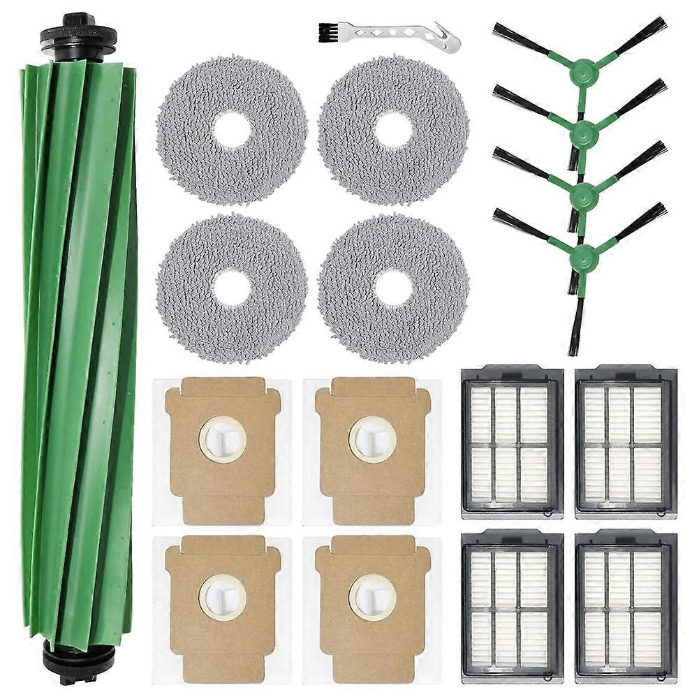 Zubehörset Für Irobot Roomba Plus 405 Und 505 Combo Roboter: Seitenbürste, Hepa-filter, Reinigungstuch Und Staubbeutel