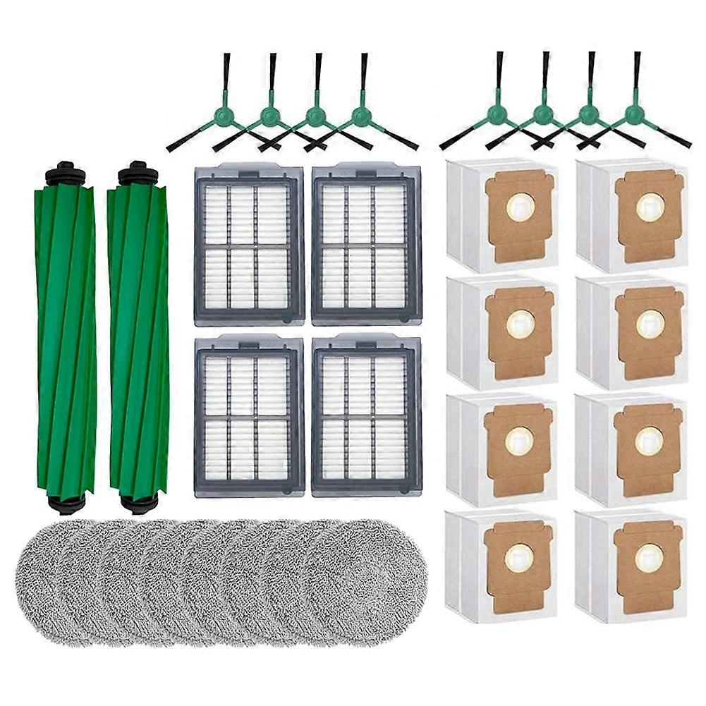30-teiliges Set Für Den Irobot Roomba Plus 505 Combo/405 Combo Saugroboter: Bürste, Hepa-filter, Reinigungstuch Und Staubbeutel. Ersatzteile