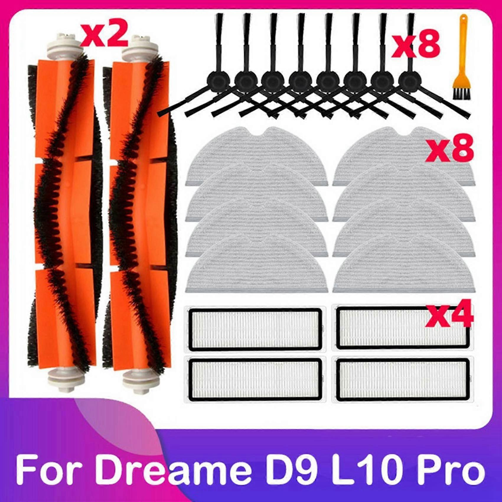 Zubehör Für Dreame D9/9 Max/l10 Pro/lds Finder Staubsauger: Hauptbürste, Filter, Tuch, Staubbeutel