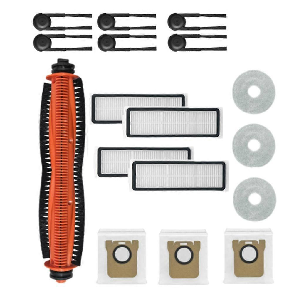 17 Zubehörteile Für Den Xiaomi Mijia M40s/ov31cn Staubsauger: Hauptwalze, Seitenbürste, Hepa-filter, Reinigungstuch Und Staubbeutel.