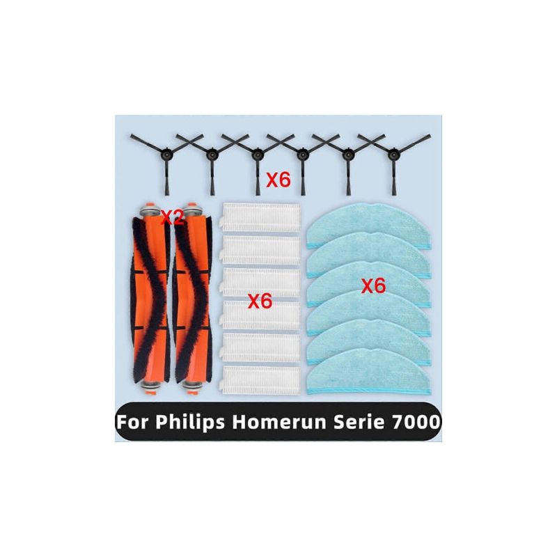 Ersatzteile Für Homerun 7000 Serie Wischmopp Xu7100/01 Xu7100/02: Bürste, Tuch, Hepa-filter (für Den Hausgebrauch)