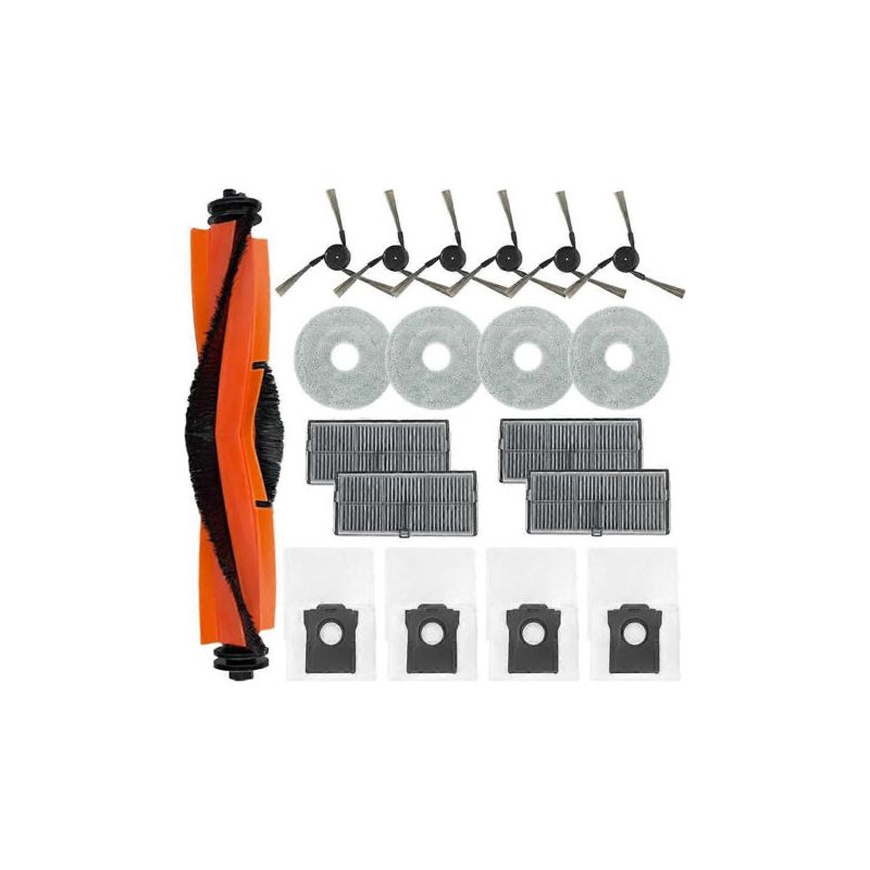 Für Die Saugroboter Dreame X40 Ultra Complete Und S30 Pro Ultra: Hauptseitenbürste, Hepa-filter, Reinigungstuch Und Staubbeutel.