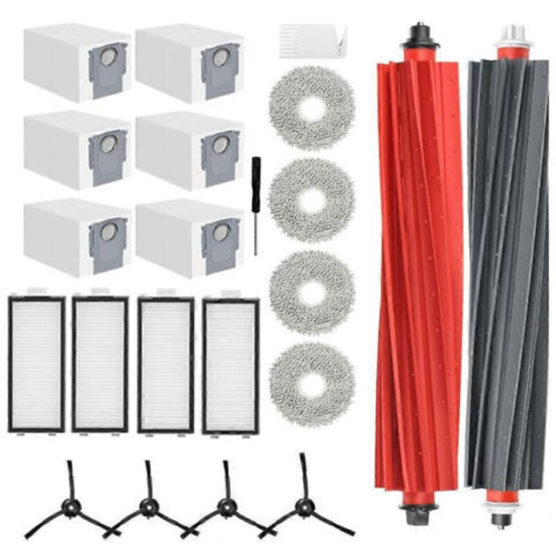 Set Mit 22 Zubehörteilen Für Den Narwal Freo Z Ultra Staubsauger: Rotierende Seitenbürste, Hepa-filter, Reinigungstuch, Staubbeutel.