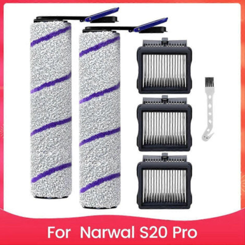 Ersatzteile Für Den Narwal S20 Pro: Rotierende Bürsten Und Hepa-filter Für Nass- Und Trockensaugen Inklusive.