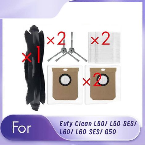Zubehör Für Eufy Clean L50/ L50 Ses/ L60/ L60 Ses/ G50 Staubsauger: Bürstenset, Filter, Staubbeutel Und Schutzhülle.