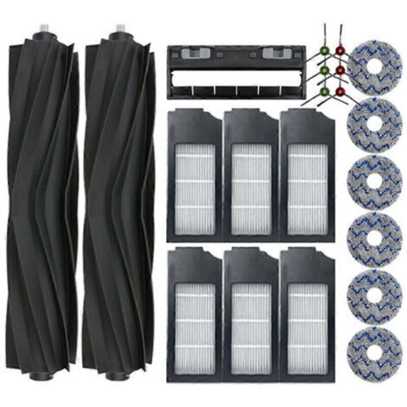 Ersatz-hauptbürstenabdeckung T10 T20 Für Ecovacs Deebot X1s X1s Pro Staubsauger Mit Staubbeutel, Hepa-filter Und Reinigungstuch