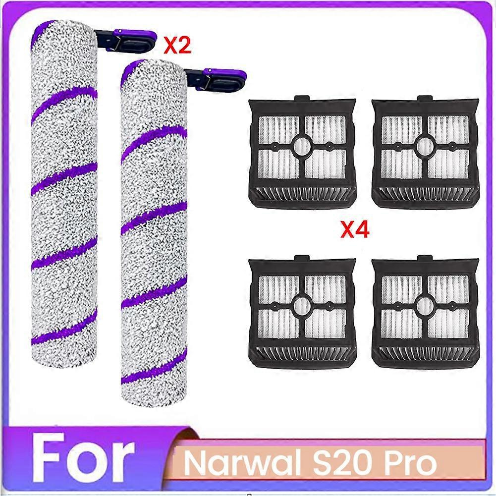 Ersatzteile Für Den Nass- Und Trockensauger Narwal S20 Pro: Zubehör Inklusive Hepa-filter Und Einer Rotierenden Mikrofaserbürste.
